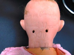 antique doll purple am 390 head